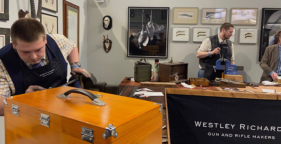 Westley Richards at the British Shooting Show last month.