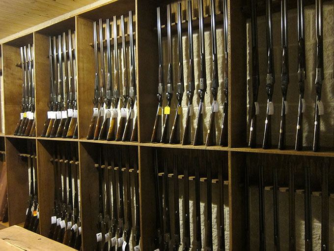 Store your guns safely and securely with vintage guns