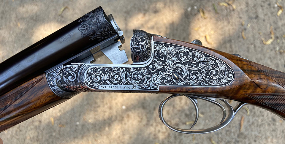 A new William & Son 12-bore sidelock ejector.