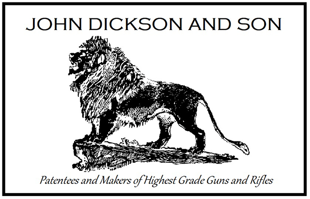 Vintage Gun Journal category advertiser: John Dickson & Son Gunmakers