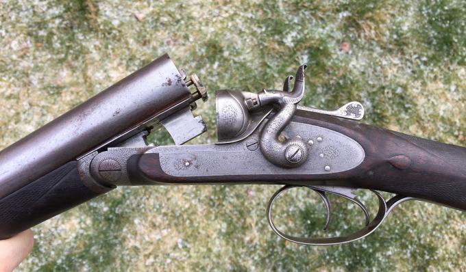 Before & After. A Purdey Hammergun
