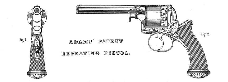 Adams was best known for his double-action revolver patent.