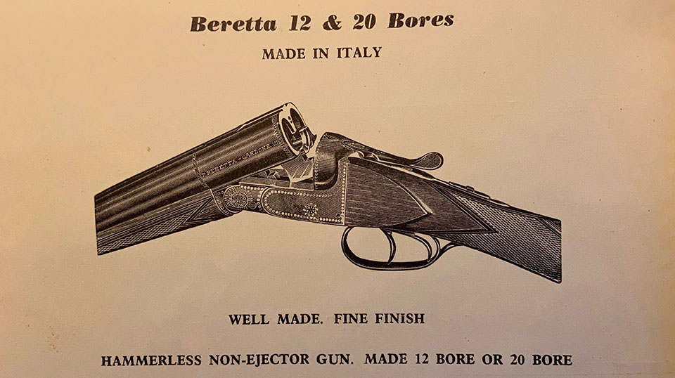 Early Beretta boxlocks were inexpensive.
