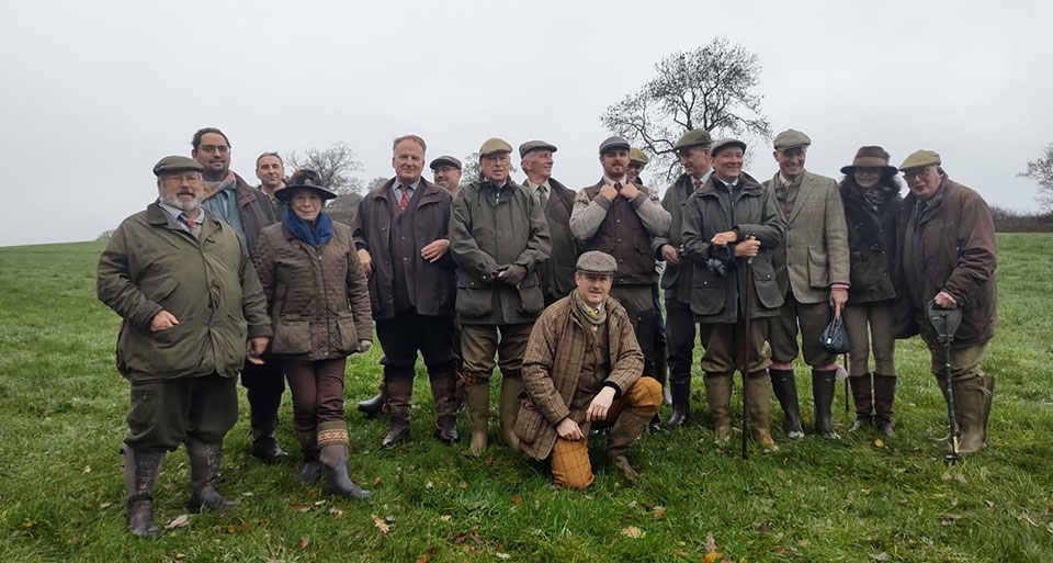The Caynham Court Shoot Party has been a regular event since 2017. This year's guests assembled with a forboding forecast of a wet week.