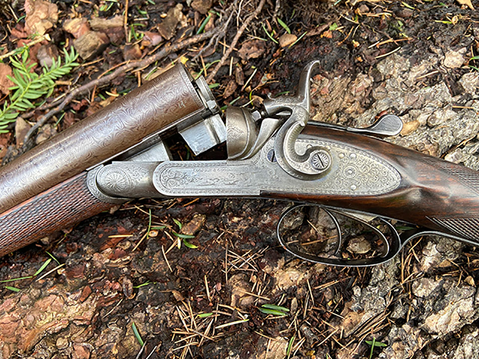 A Cooper & Goodman centre-fire hammer gun.