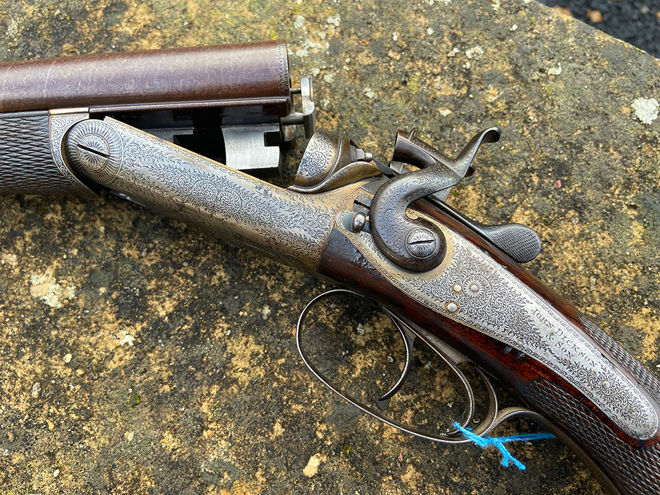 An 1870s John Dickson hammer rifle.