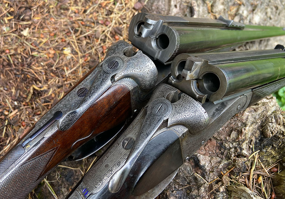 With smokeless powders, double rifles became smaller.