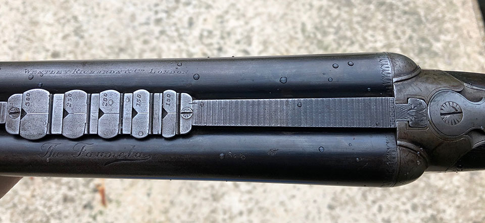 Folding leaf sights can be deployed when using conical bullets.
