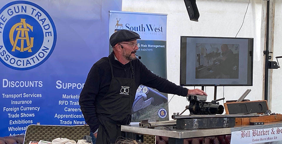 Barrel maker Bill Blacker at the Game Fair had some interesting warnings for those planning to use steel shot in older guns.