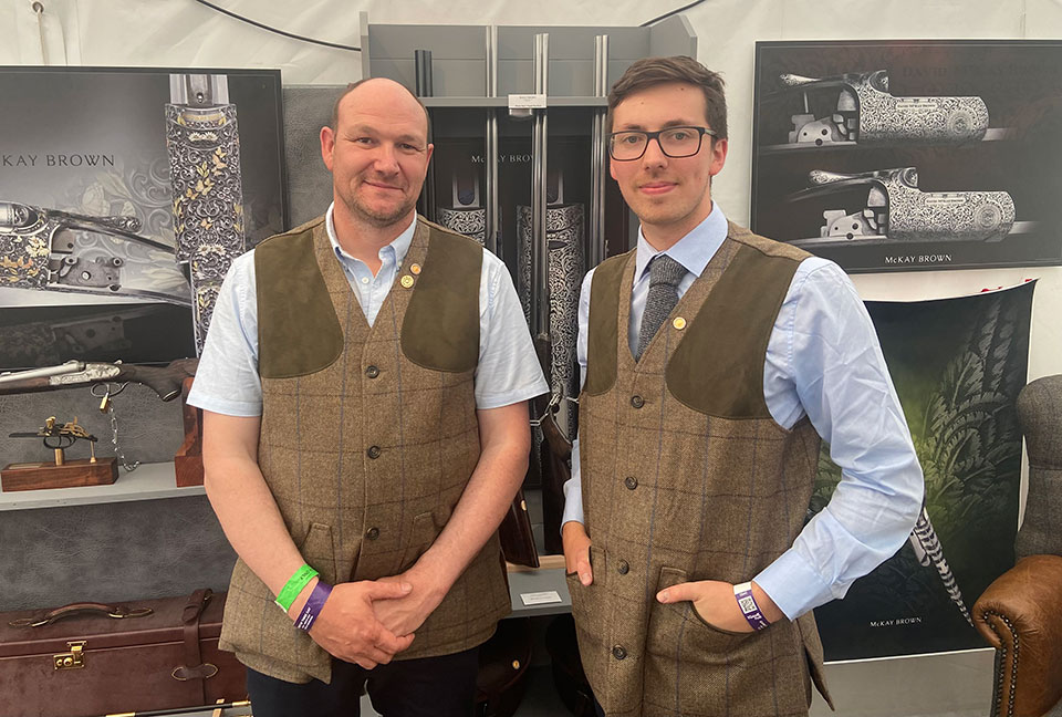 Grant Buchan and the McKay Brown team displayed some beautiful guns on Gunmakers' Row.