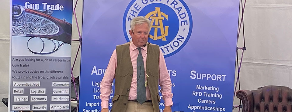 Gavin Gardiner - no longer in London but delivering free expertise at the Game Fair.