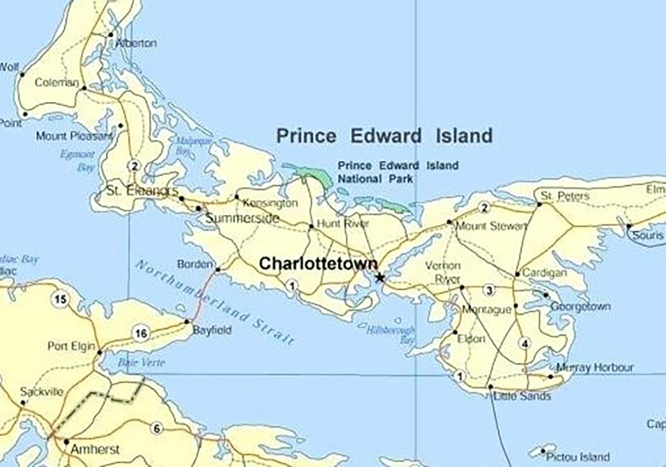 PEI has 500 miles of coastal shoreline and 1,500 miles of estuarine (inshore) shoreline, 50% of which is dominated by wetlands