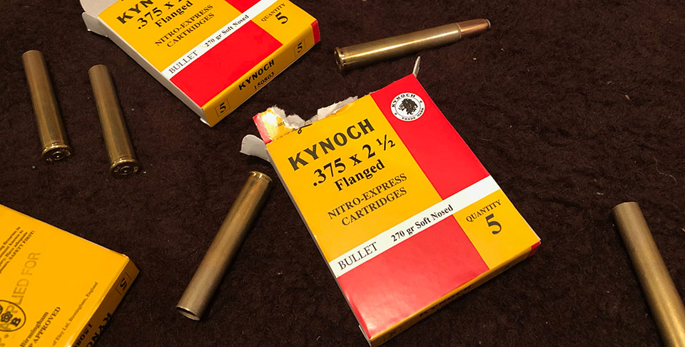 Kynoch .375 Flanged - around £600 for 100 rounds.