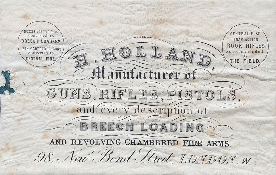 The company was styled H. Holland before Henry was made a partner in 1876.