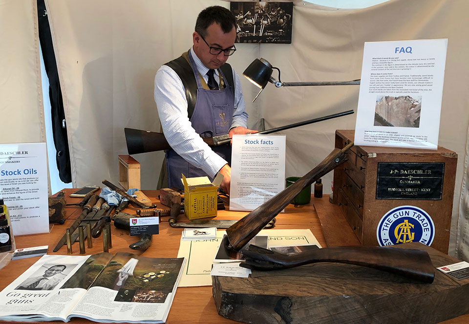 One gunmaker taking orders was J-P Daeschler of John Dickson & Sons.