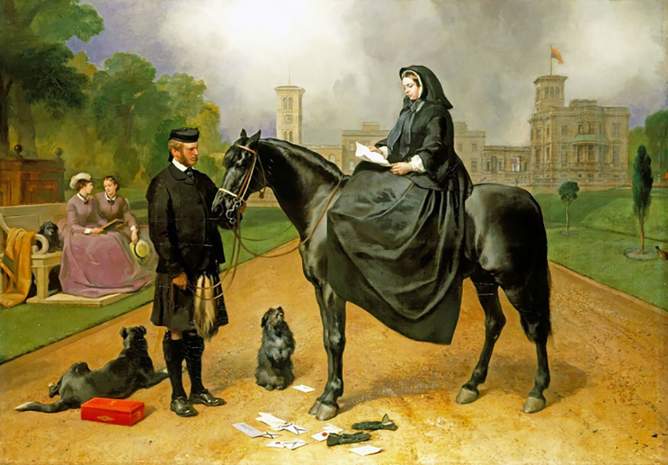 Queen Victoria with John Brown, painted by Landseer in 1867.