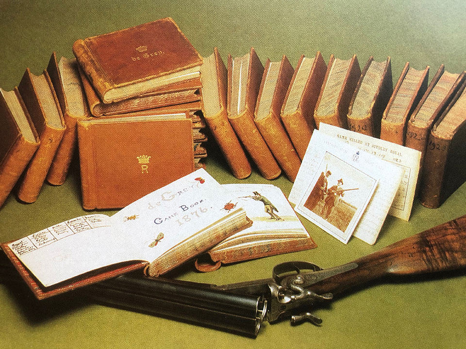 The 2nd Marquis kept volumes of game records and owned several Purdey guns.