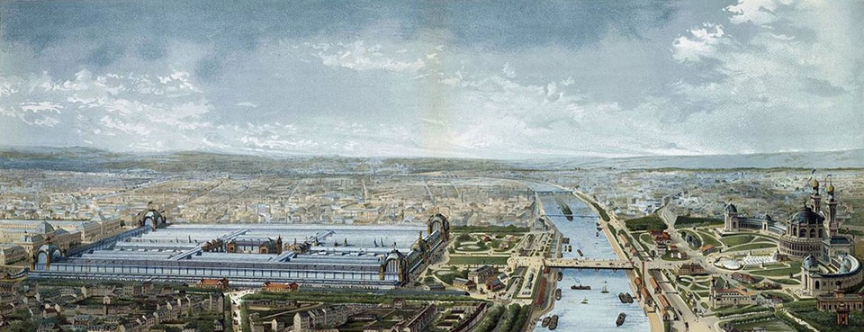 The Paris Exhibition site in 1878.