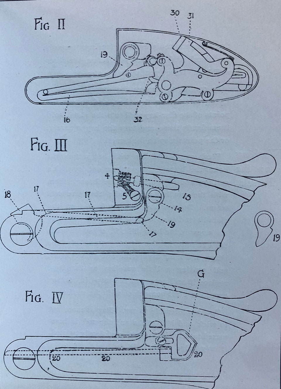 Figures 2, 3 and 4. Internal parts.