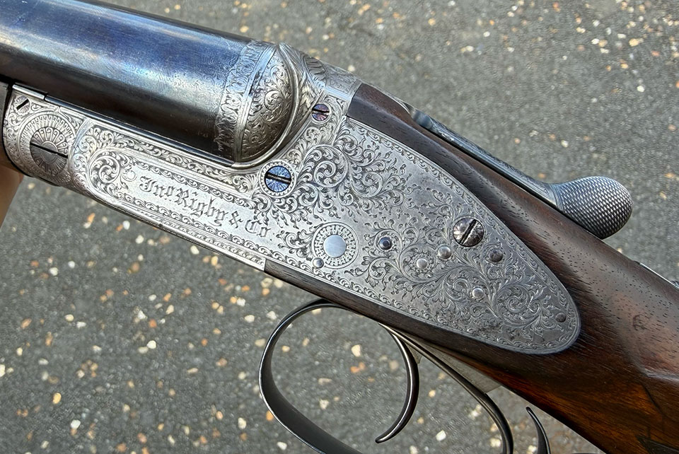 This best sidelock was made as a non-ejector in 1896 and converted later.