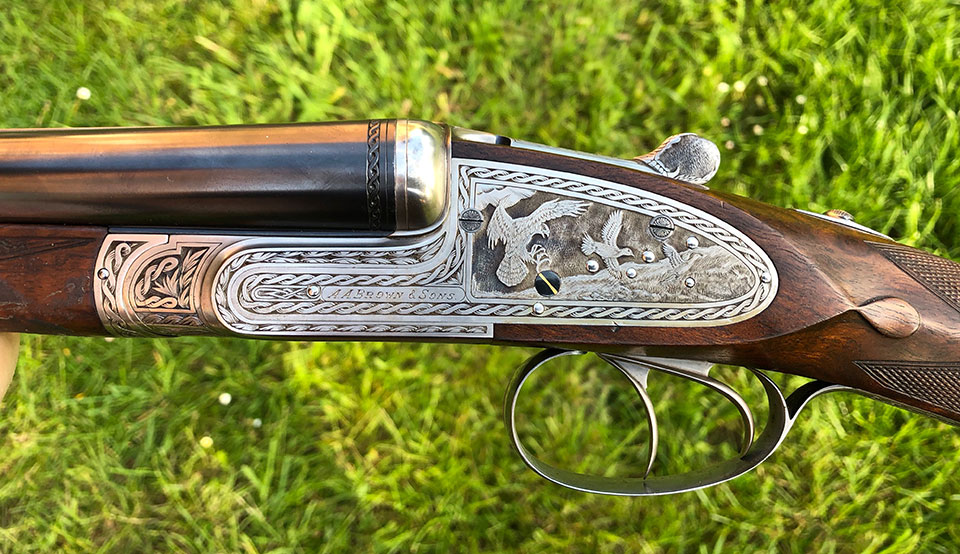 A.A. Brown barrel cocking sidelock (Holland type)