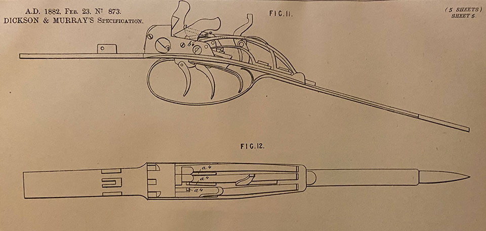 Dickson & Murray's three-barrel gun.