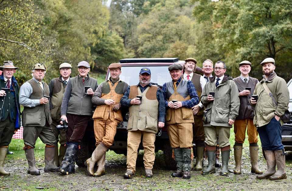 A mid-morning soup break at Lydham after a great woodland drive.