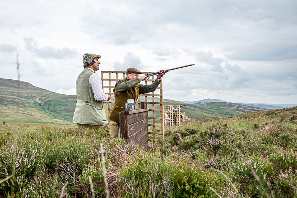 Plenty of action in the simulated grouse butt.