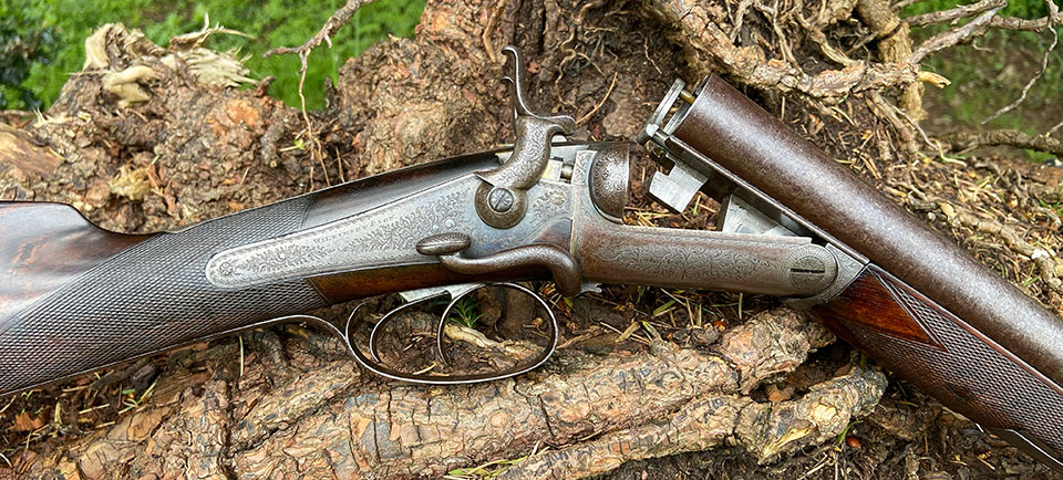 Wilkinson & Son 16-bore with Harvey patent retracting strikers.
