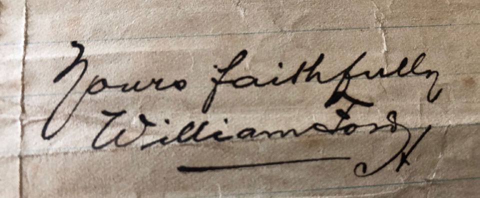 William Ford's signature.