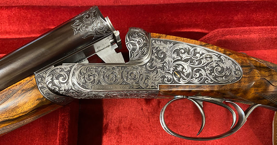 Built on a heavy action as a high pheasant gun but very much like a 1930s live pigeon gun.