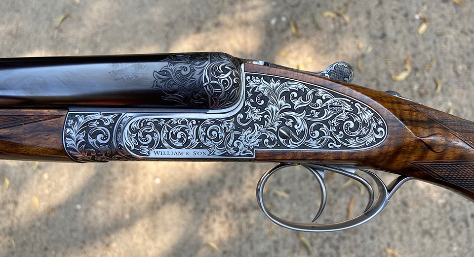 A high pheasant gun in 12-bore.