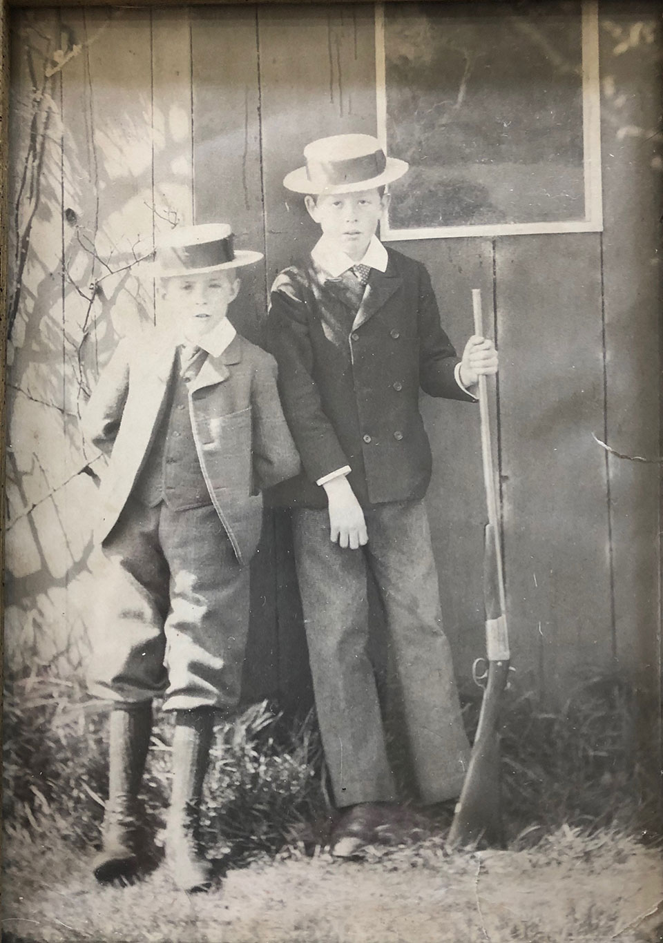 The Editor's grandfather and great uncle in teh early 1920s, in Ireland.