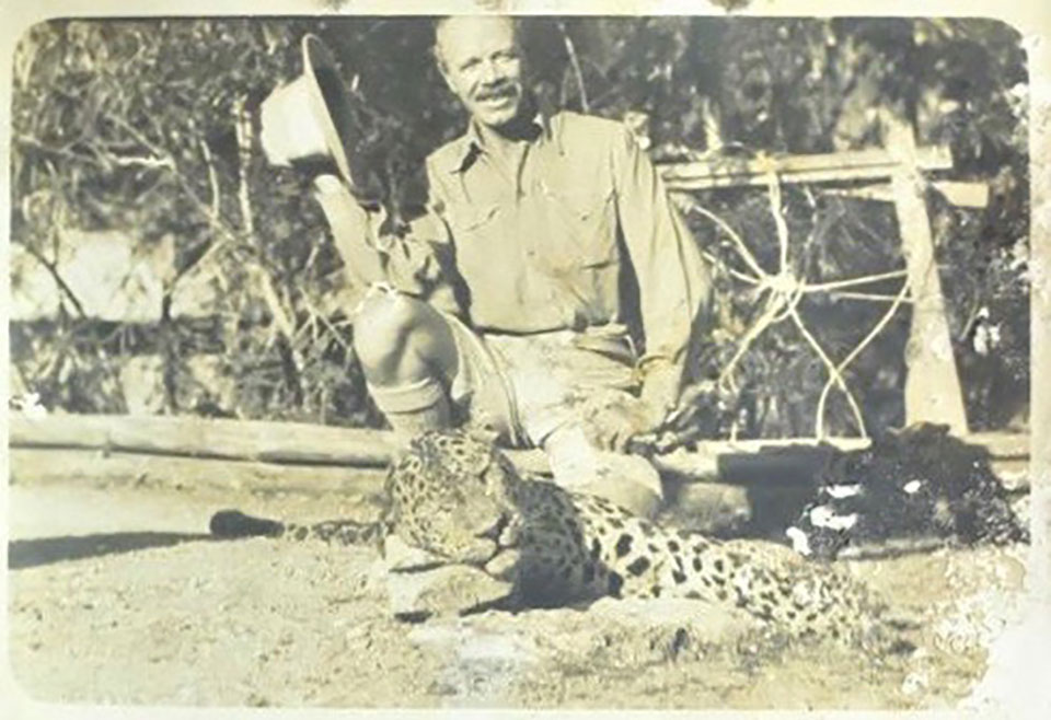 Jim Corbett did eventually kill the man-eater but on this occasion it got the better of him. This photograph was sold along with the letter.