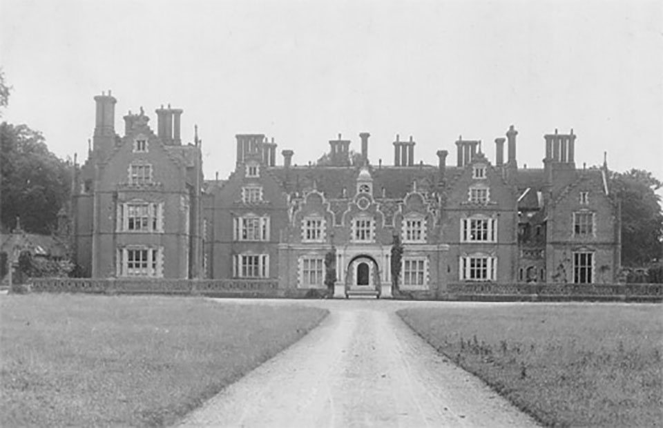 Merton Hall before the fire.