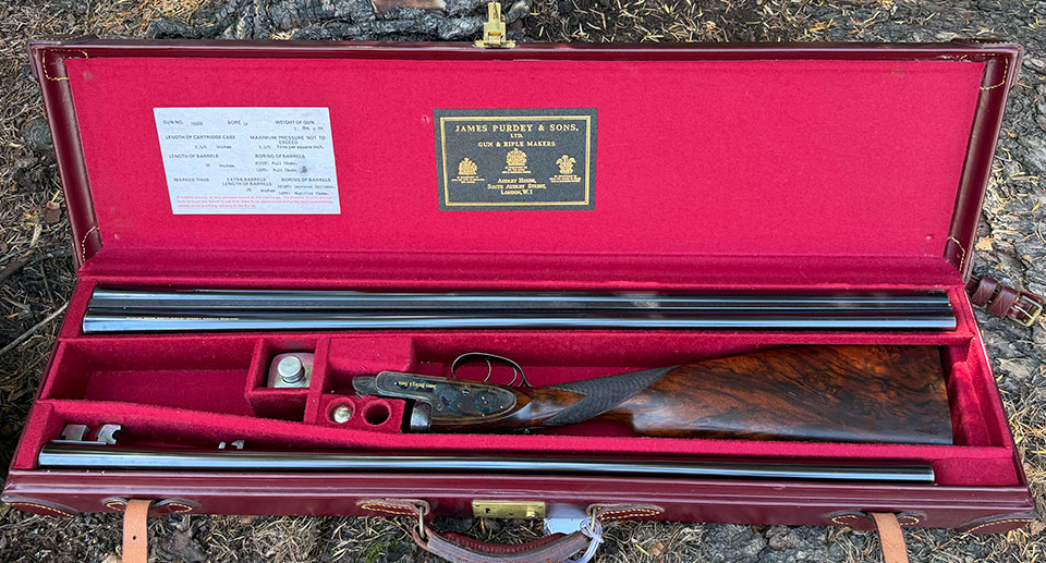 1986 Purdey with two sets of original barrels.