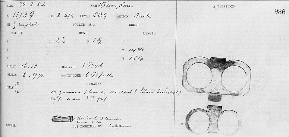 Purdey's records provide a fascinating window on rifle orders of the past.