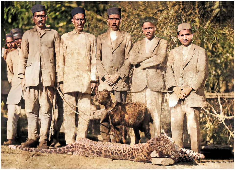 The goat that tempted teh Rudraprayag leopard, and the family who owned it.