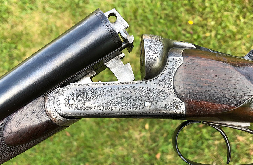 A Jeffery gun built on a Webley action.